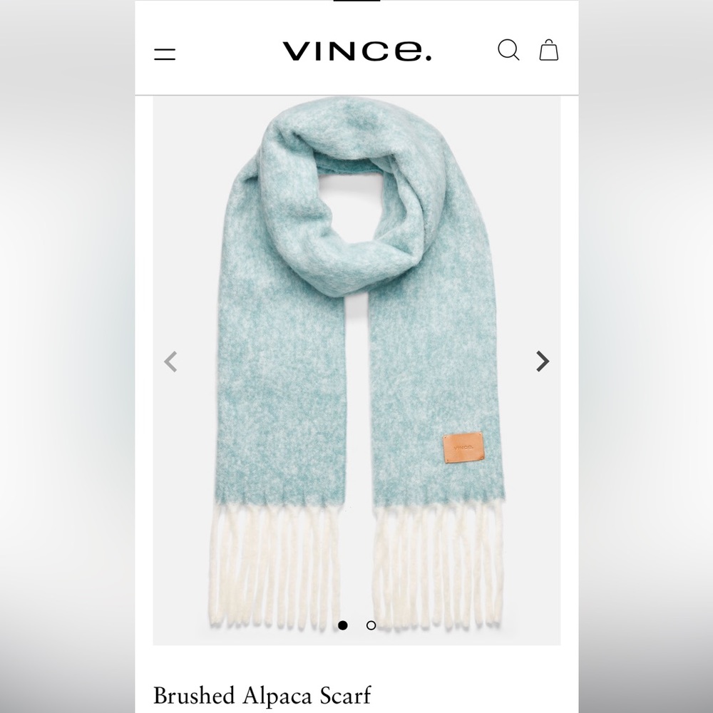 NWOT Vince Brushed Alpaca Scarf